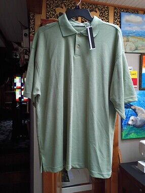 Men's Polo Shirt in Light Sage Green